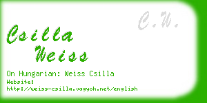 csilla weiss business card